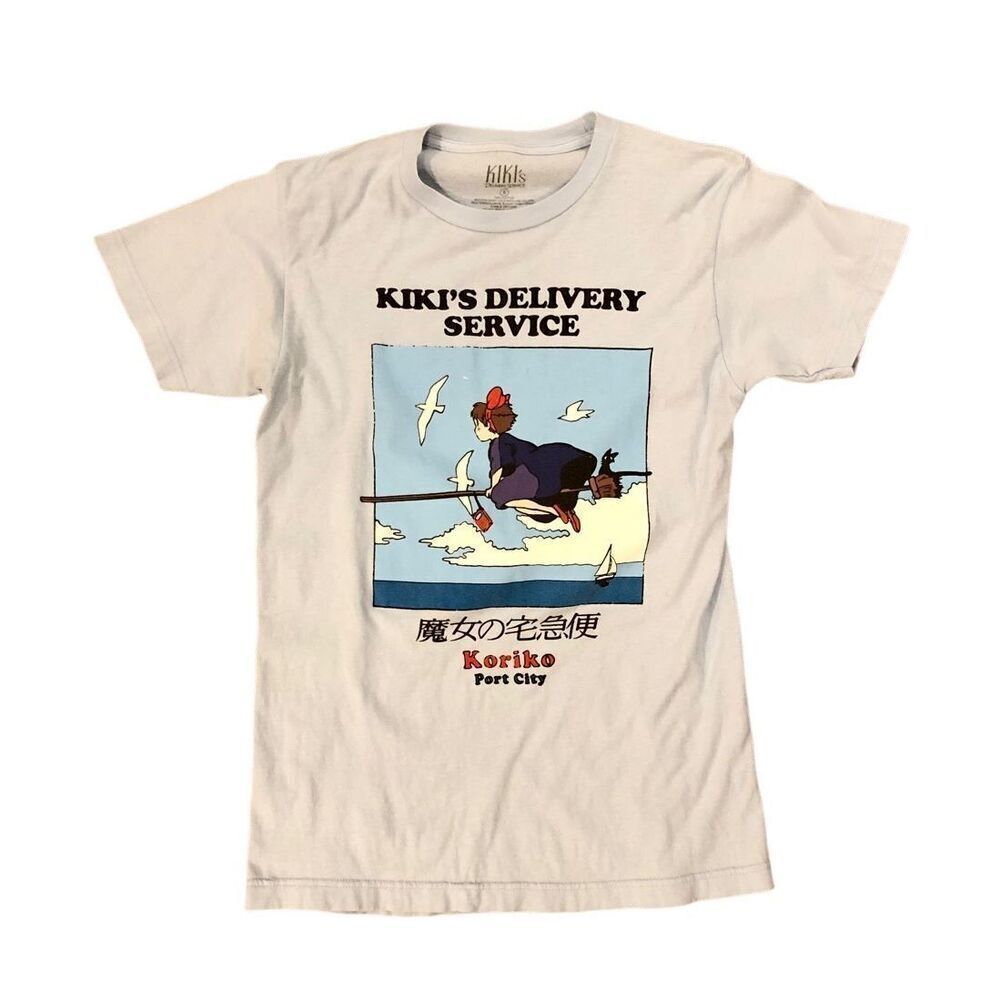 VNT Kiko’s Delivery Service Japanese T Shirt 1989 Unisex Koriko Studio Ghibli